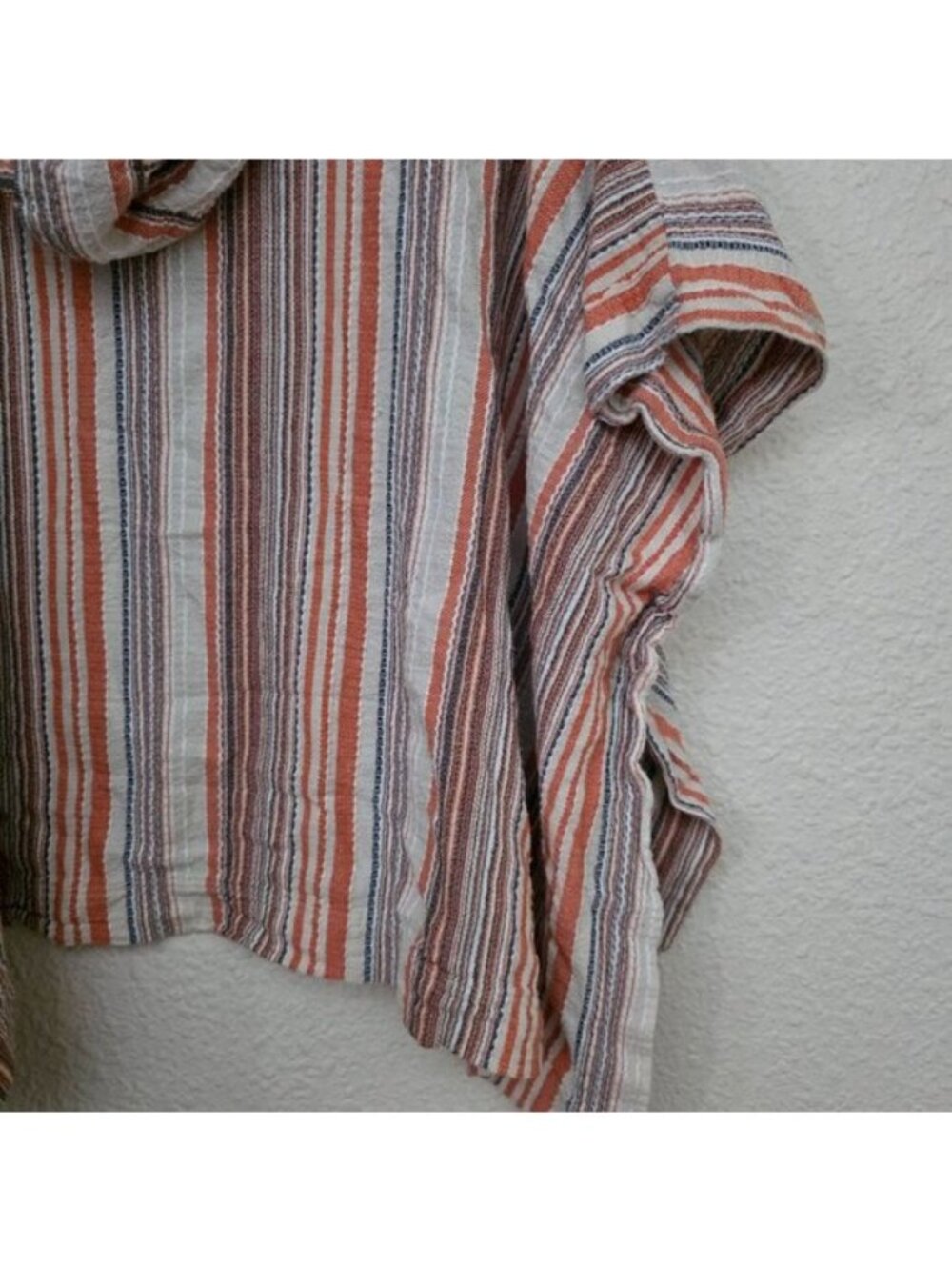 Sundance Beach Path Stripes Cover Up Hoodie Kimono Women's Size XL - Picture 7 of 8